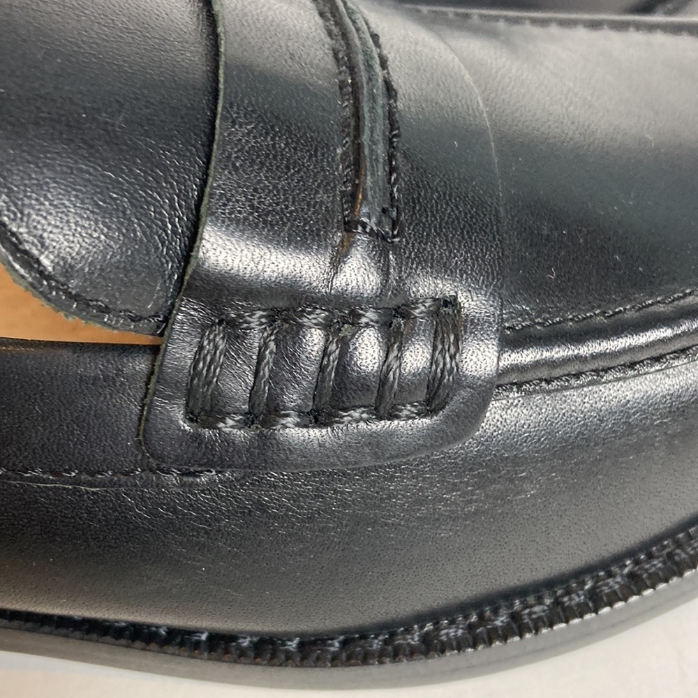 Madewell Elinor Black Leather Loafer Women’s Sz 6 NWOB Preppy Dark Academia - Picture 10 of 15
